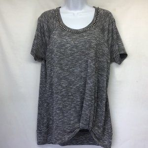 Juicy Couture Grey Marl Tunic Rhinestone Detail XL